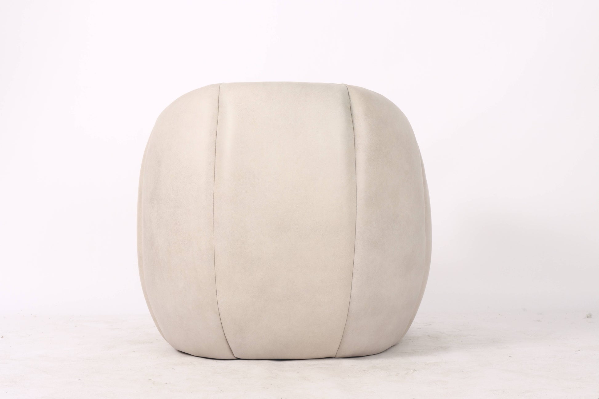 Dubai Leather Armchair, Pearl 81x78x74 cm