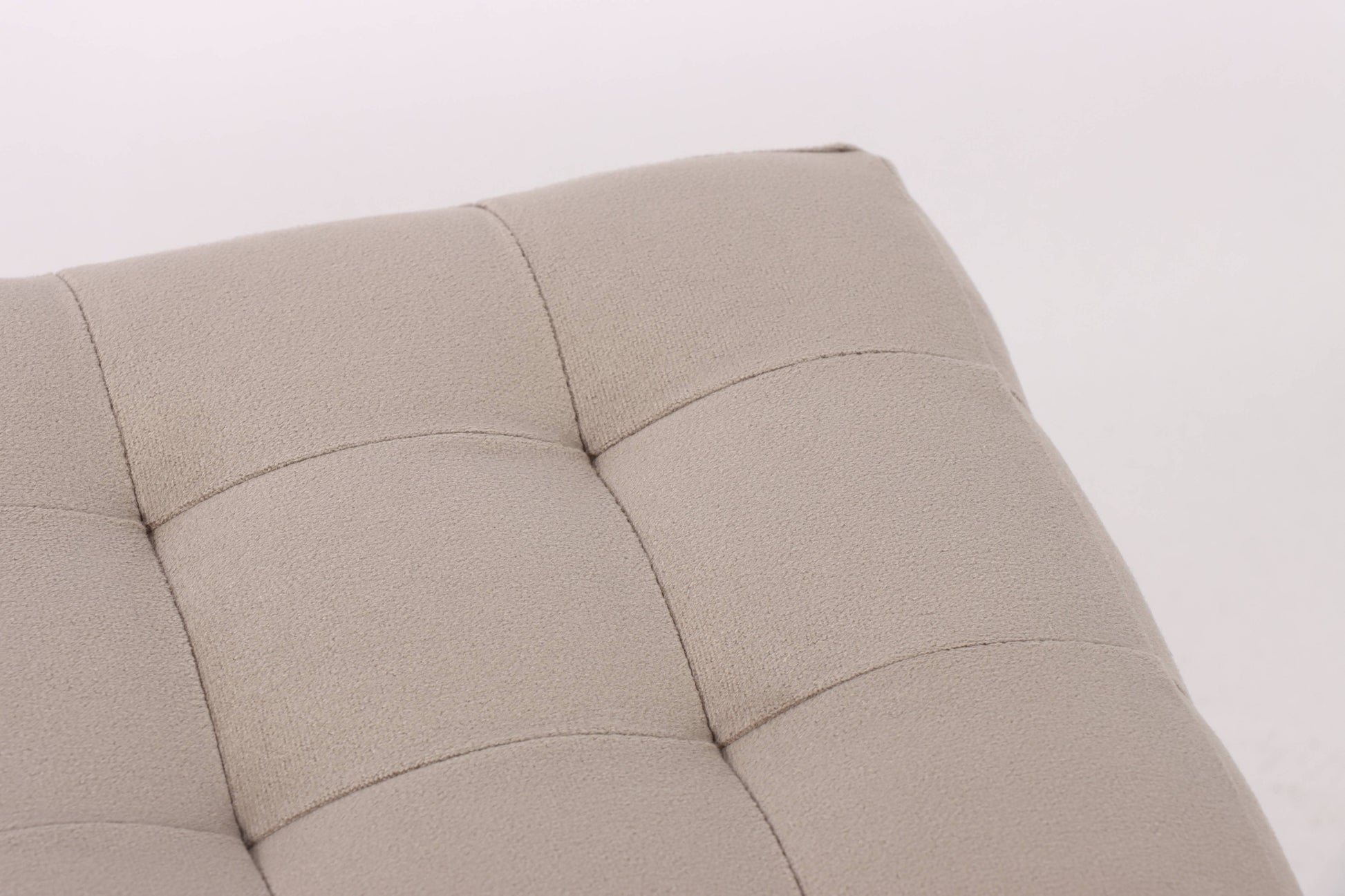 Cube Velvet Ottoman, Coastal Grey 37.5x37.5x38.5 cm