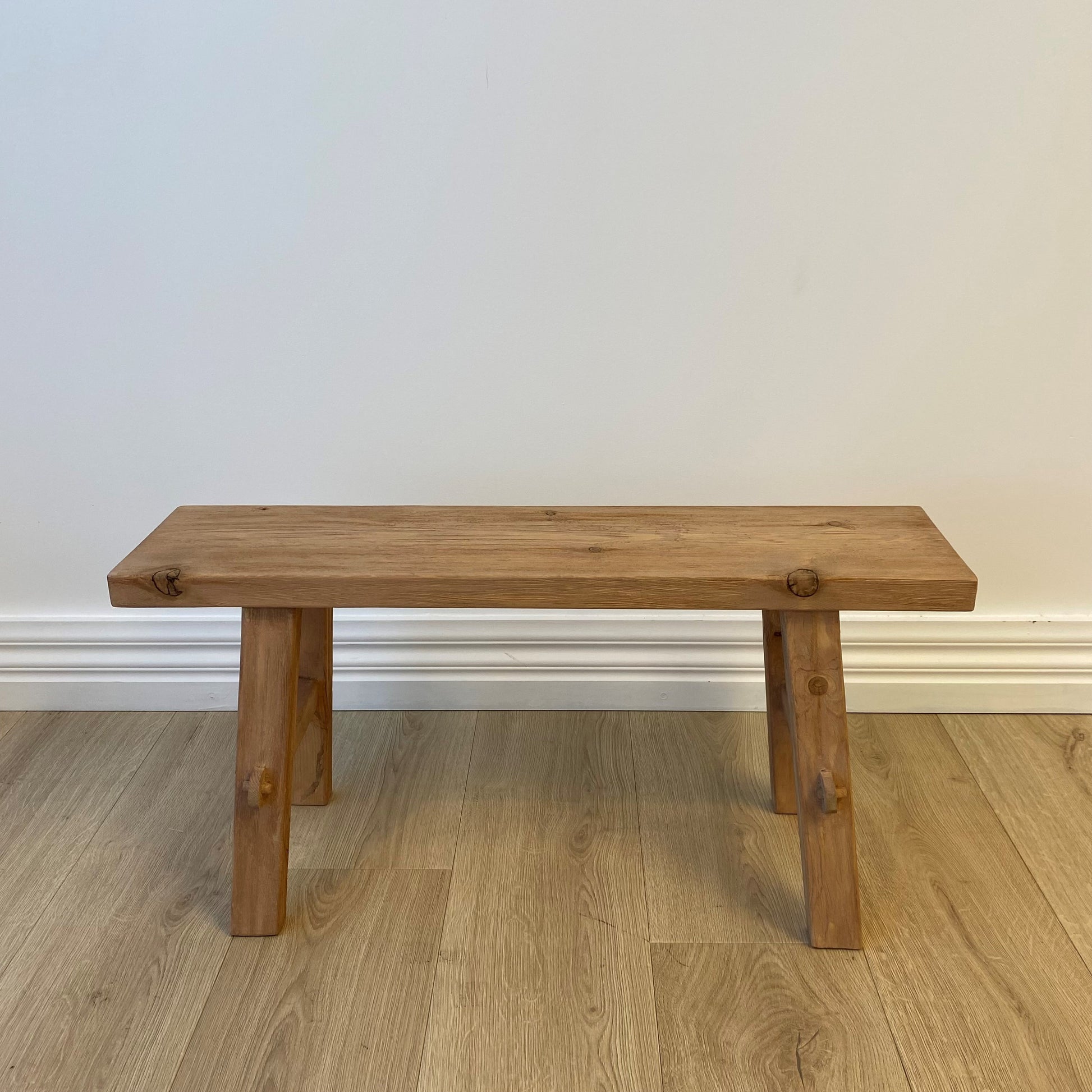 Reclaimed Wood Medium Bench,Natural 80x30x40 cm