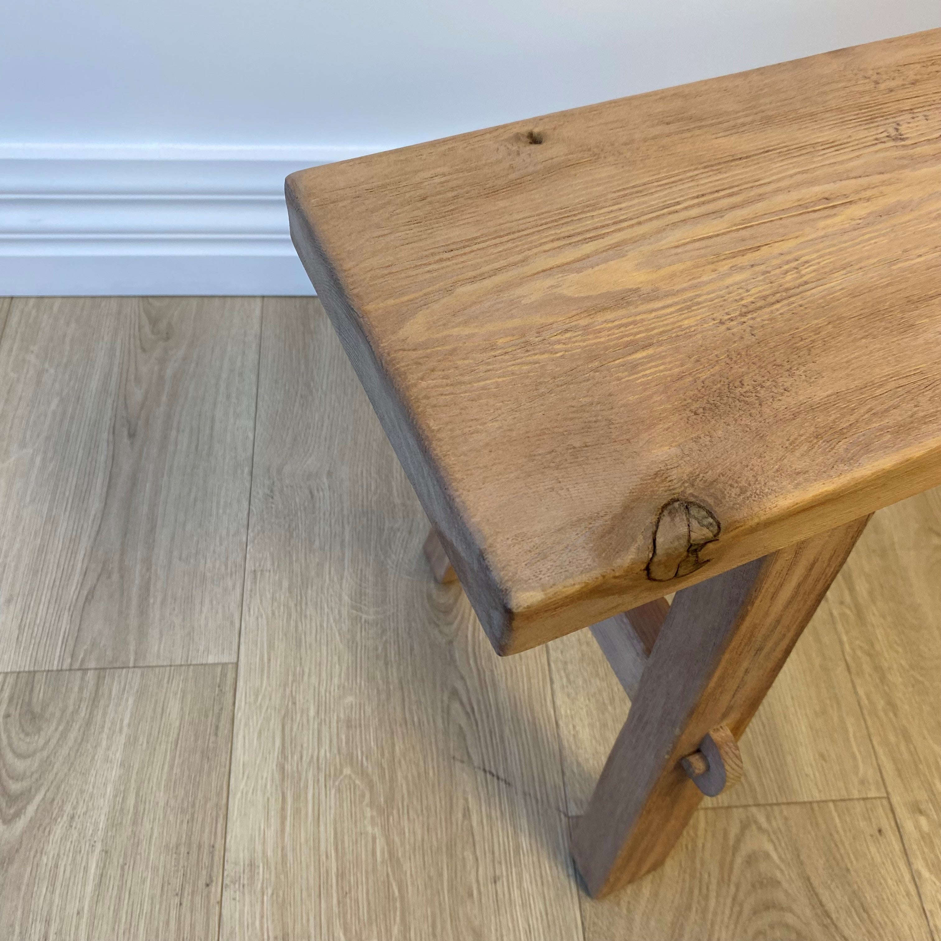 Reclaimed Wood Medium Bench,Natural 80x30x40 cm