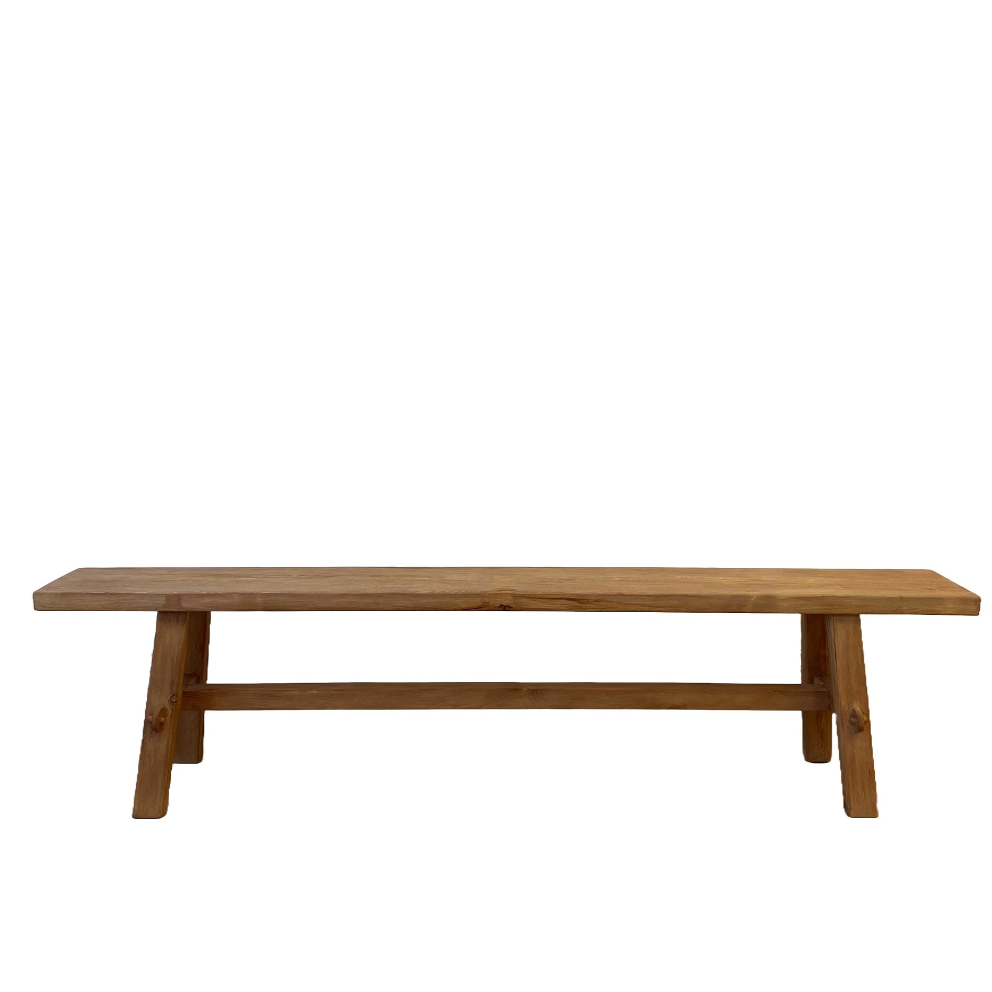 Reclaimed Wood Long Bench, Natural 160x30x40 cm