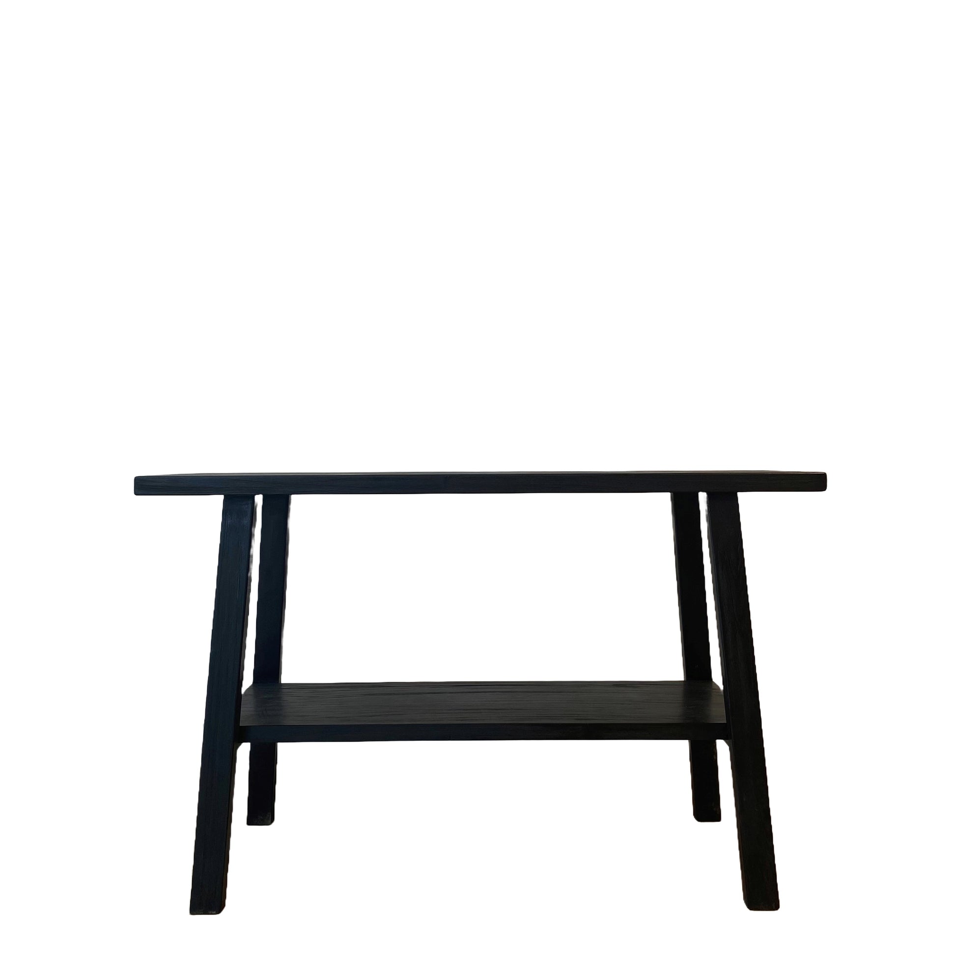 Reclaimed Wood Console Table, Black 120x40x75 cm
