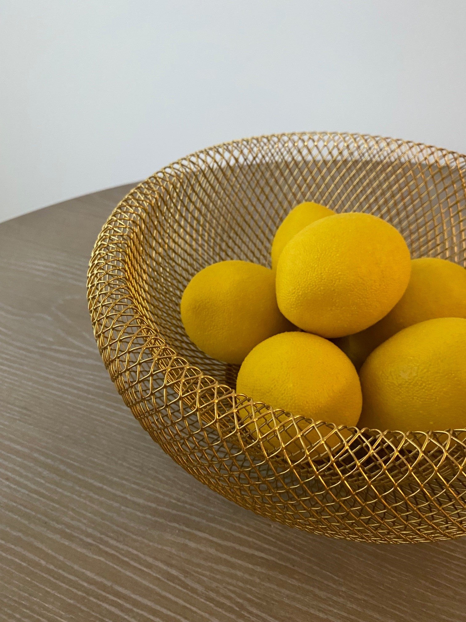 Luma Fruit Bowl, Gold 29x14.5 cm