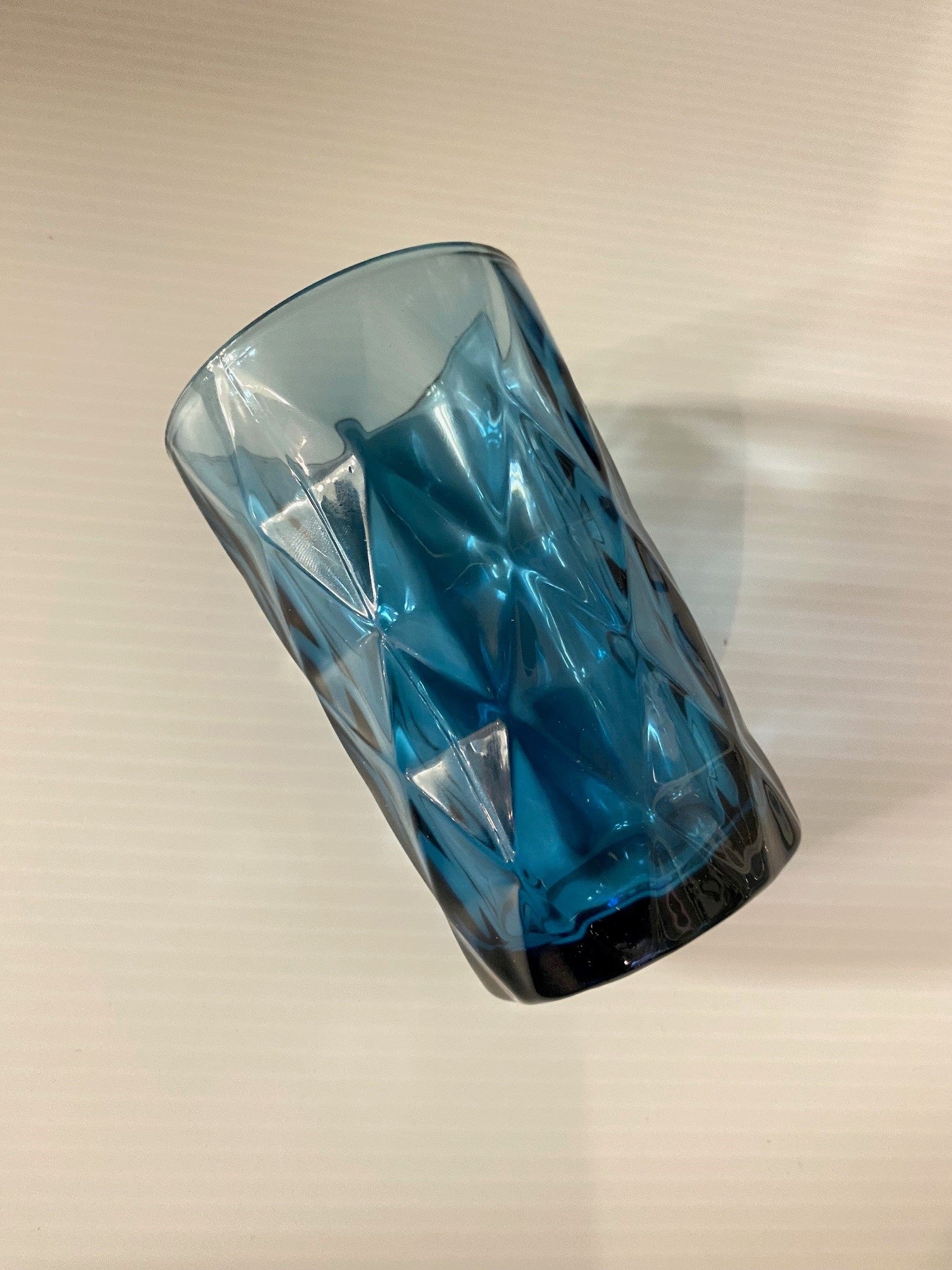 Velis Coloured Glass Tumbler, Blueberry 8x12.5 cm