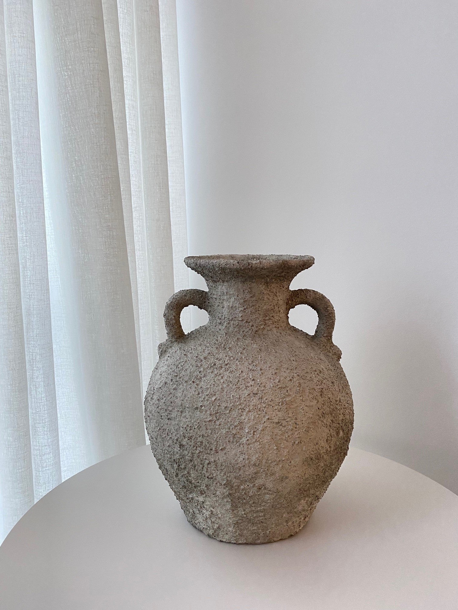 Petros Stone Vase, Grey 27x34 cm