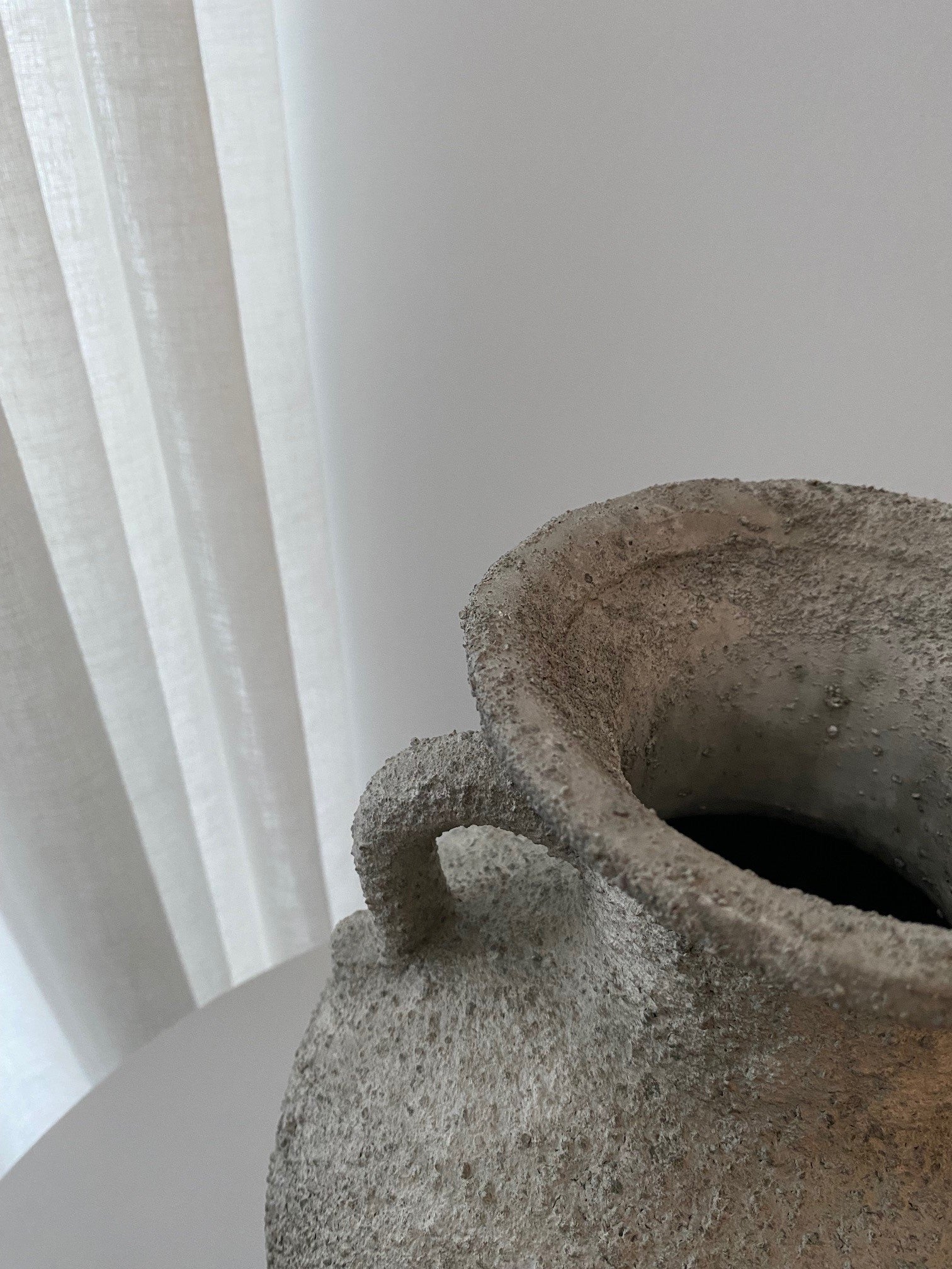 Petros Stone Vase, Grey 27x34 cm