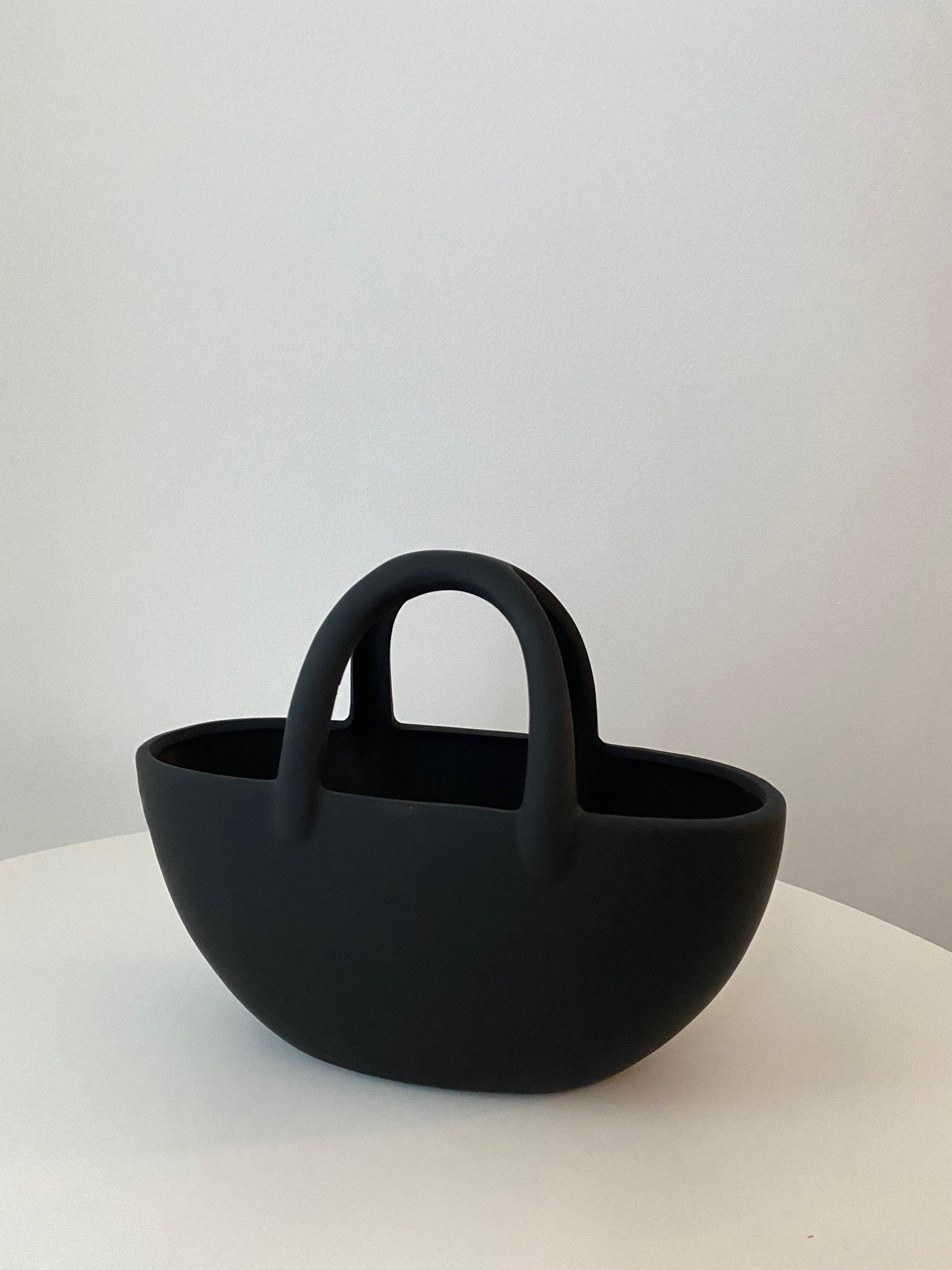 Ceramic Handbag - Small Black 23x9x18.5 cm