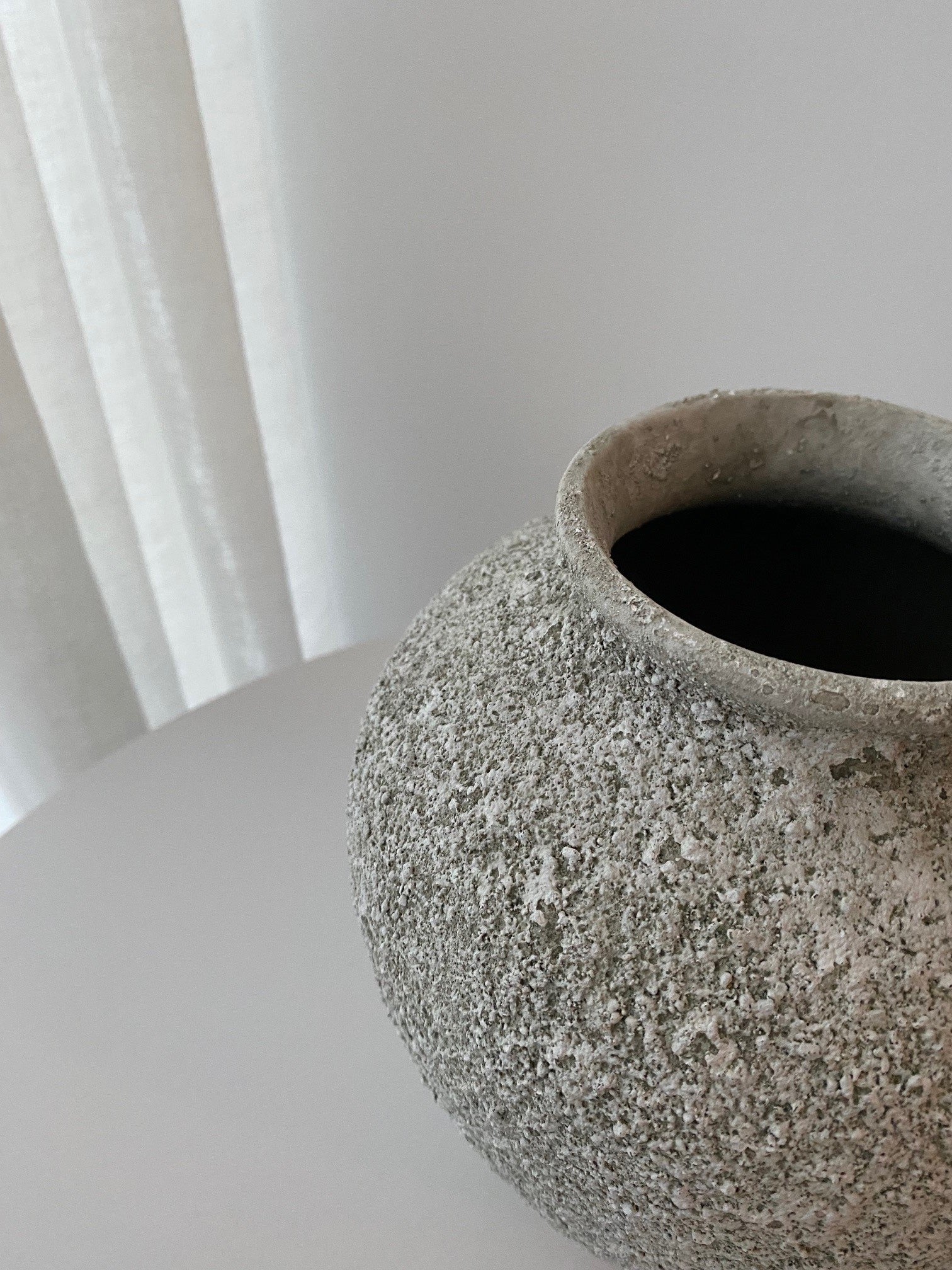 Petros Stone Vase - Large Sage 23x27 cm
