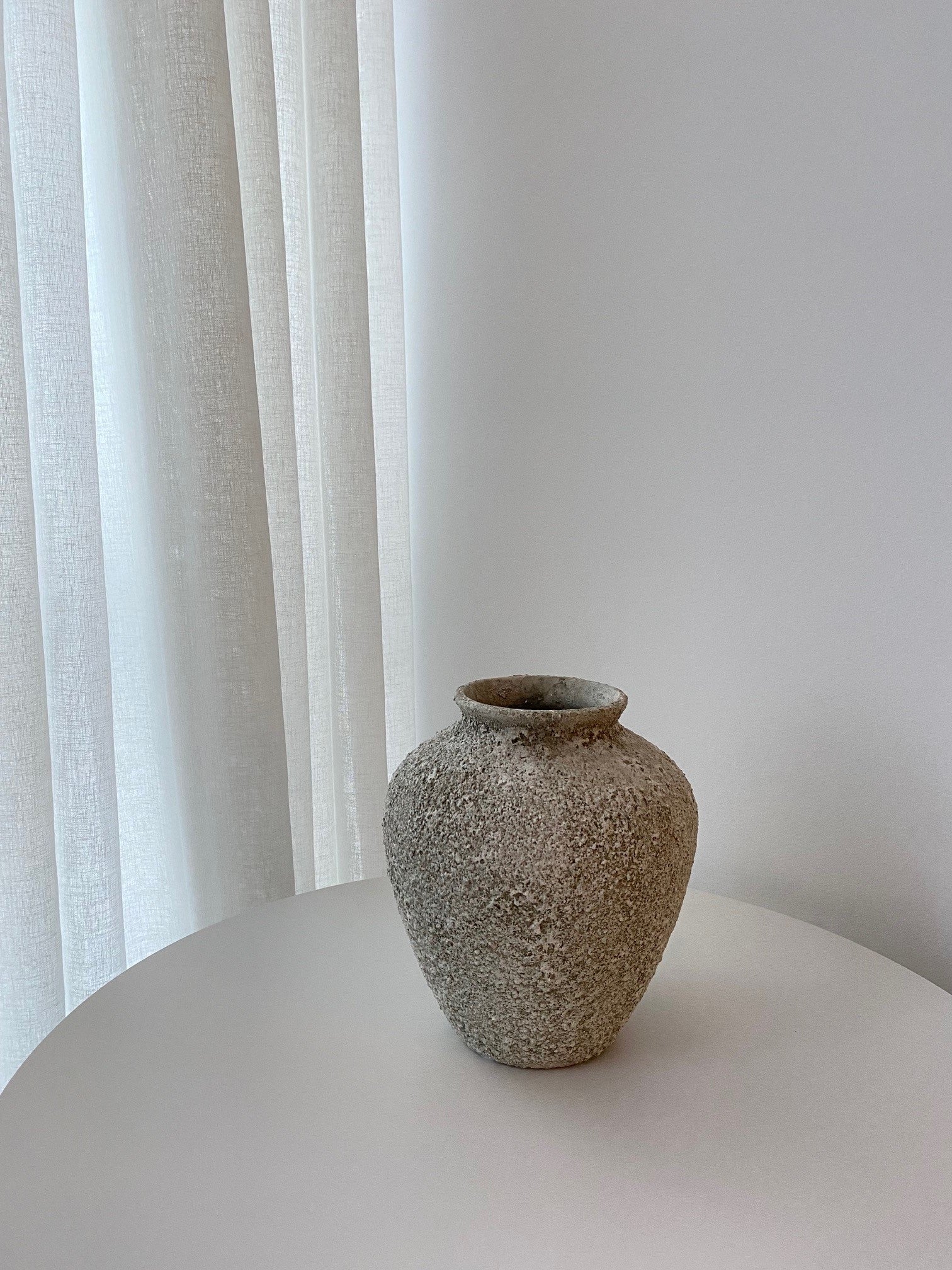 Petros Stone Vase - Small Sage 19x22 cm