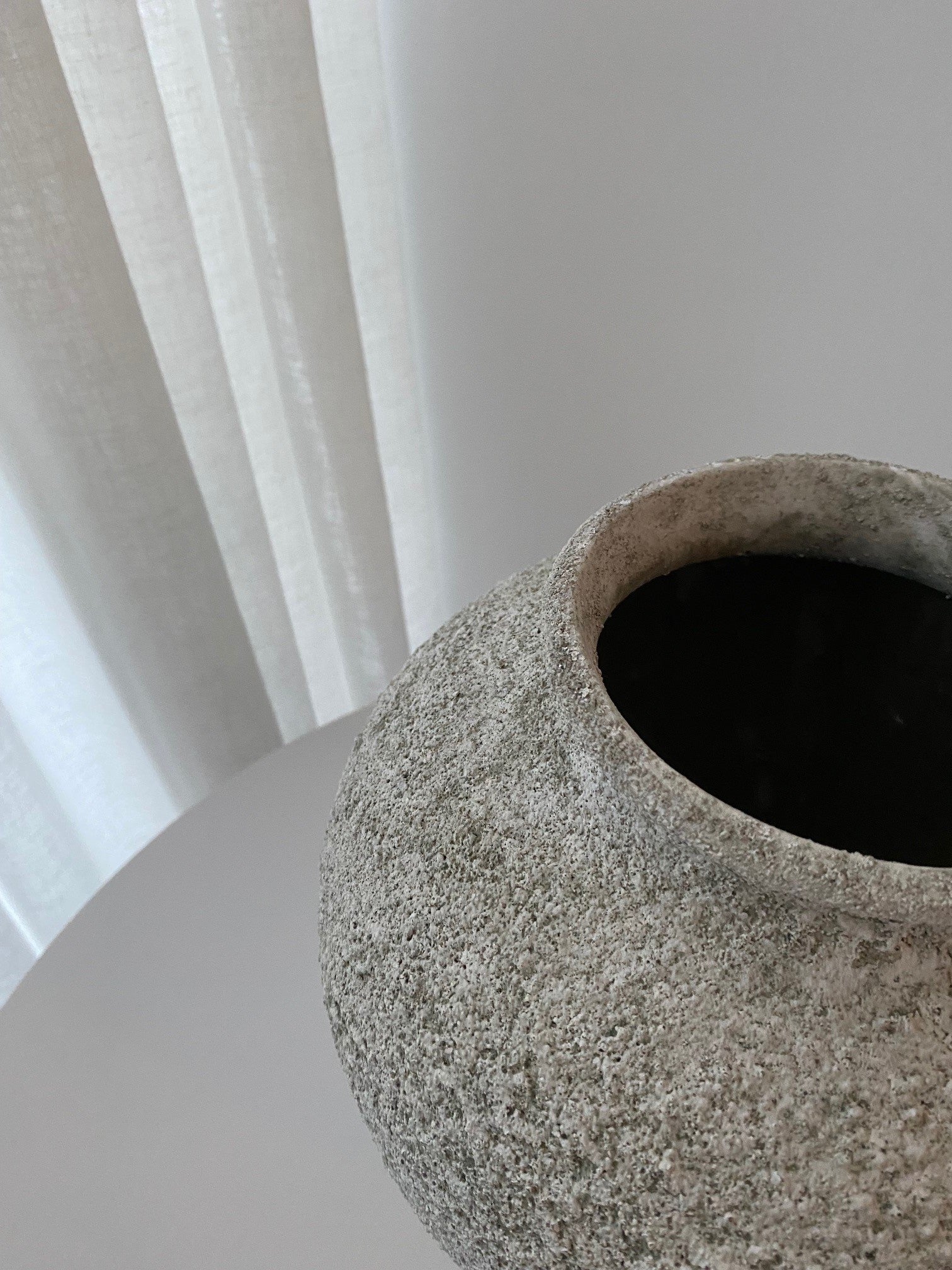 Petros Stone Vase - Small Sage 19x22 cm