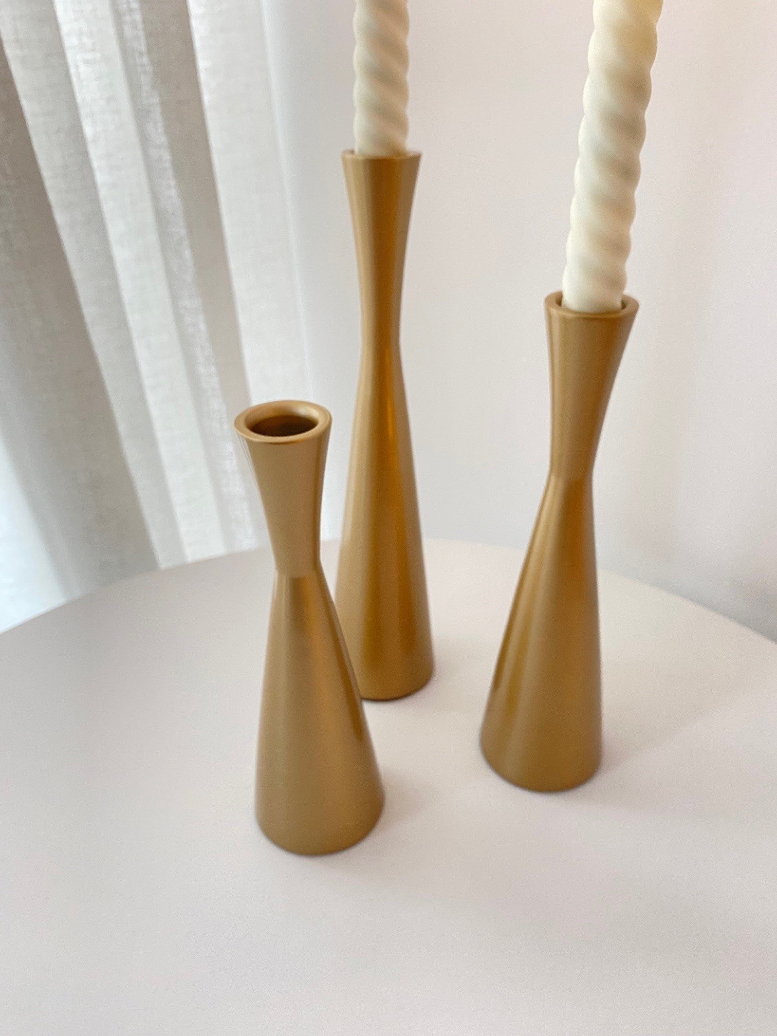 Silhouette Champagne Candle Stand, Small