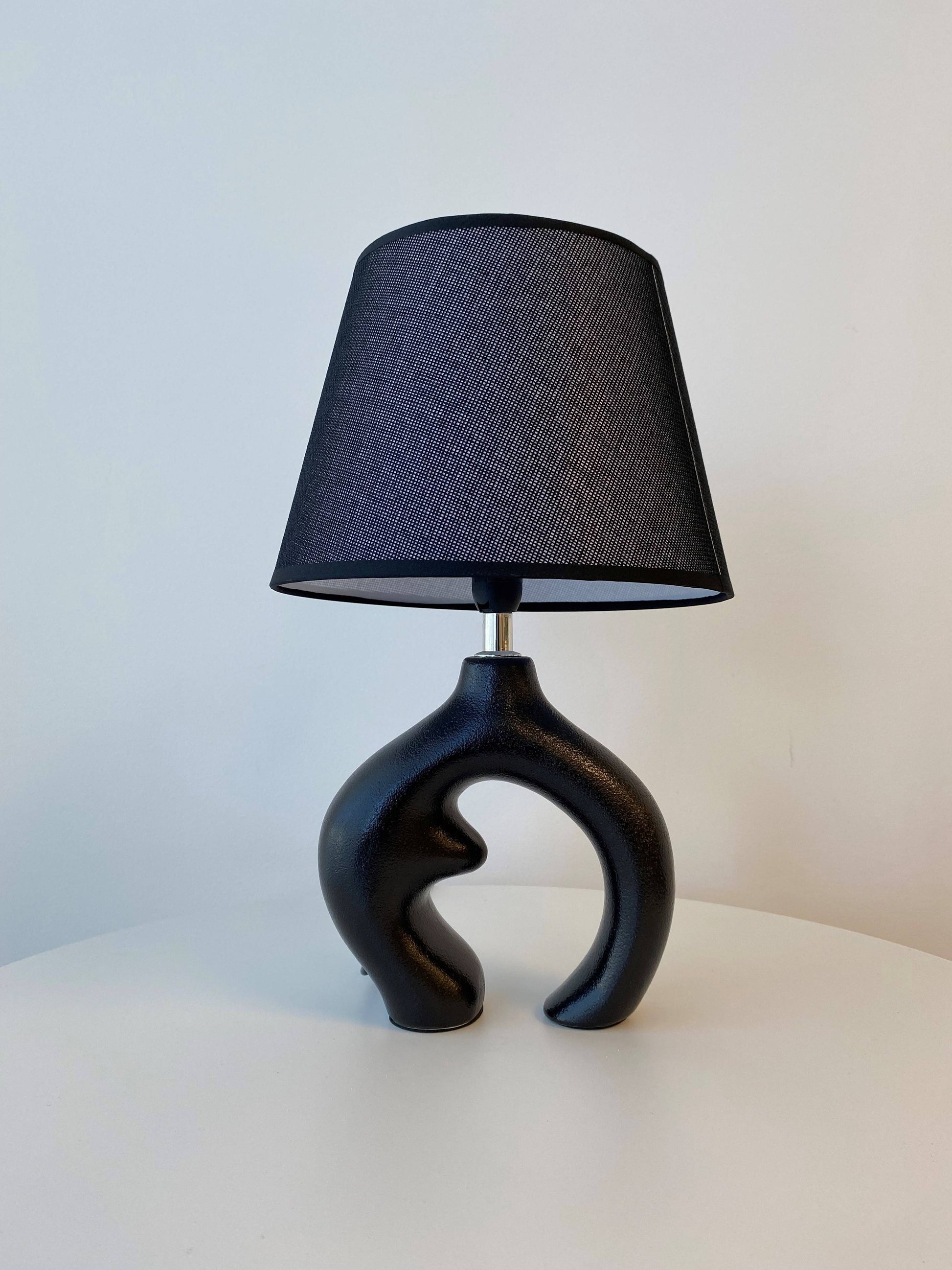 Petite Sculptural Lamp, Black