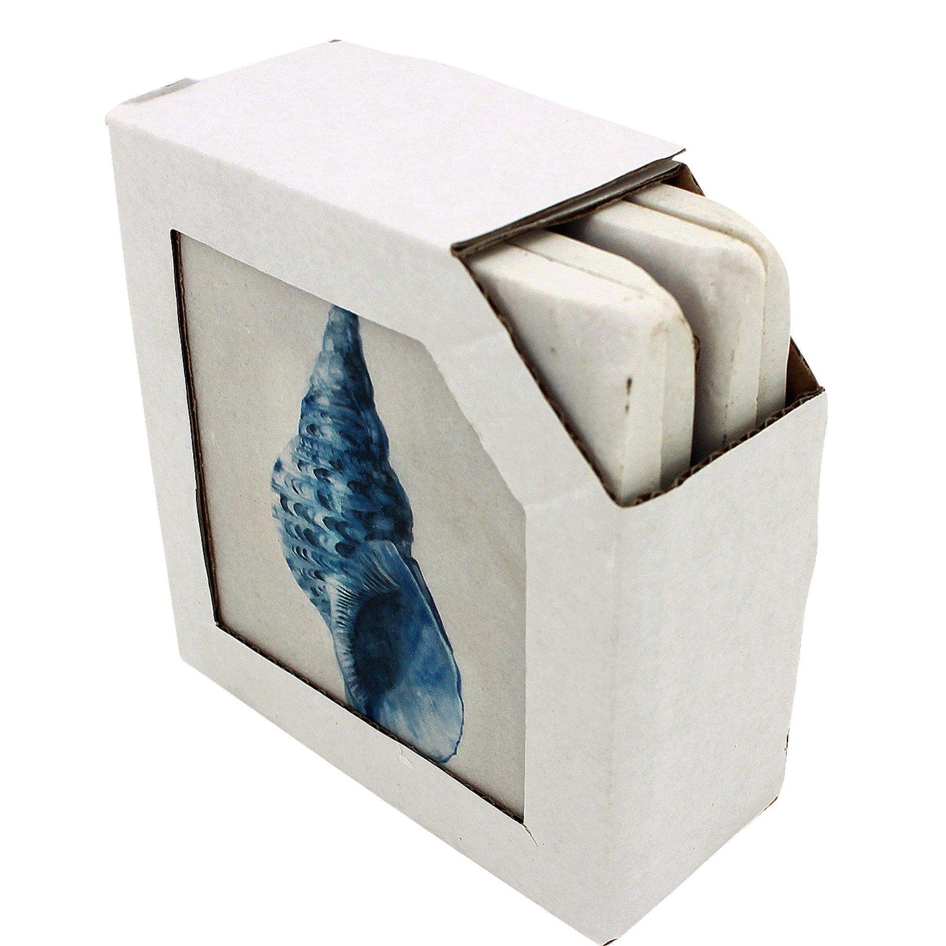 S/4 Shell Resin Coasters 10x10cm 10x10 cm