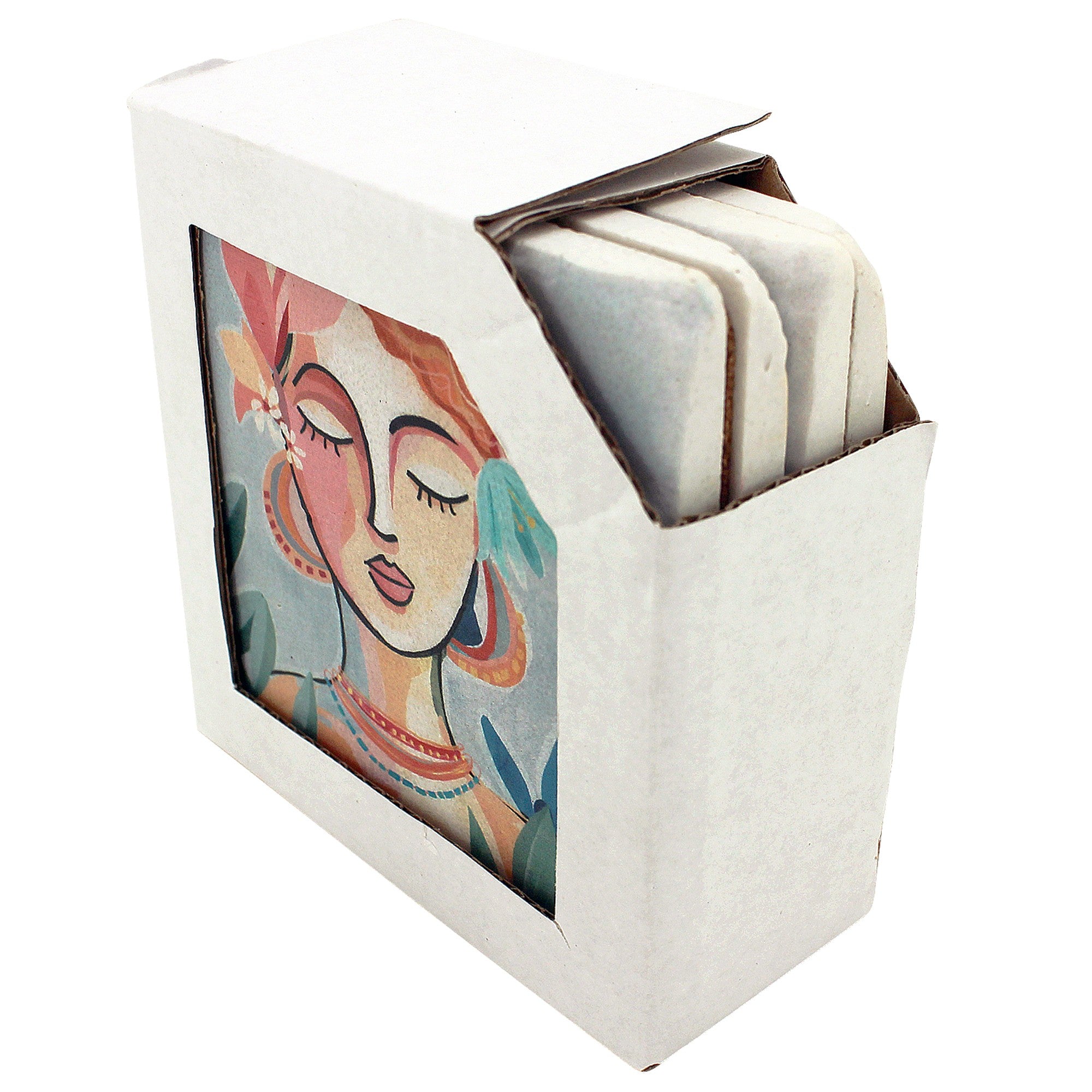 S/4 Composure Resin Coasters 10x10cm 10x10 cm