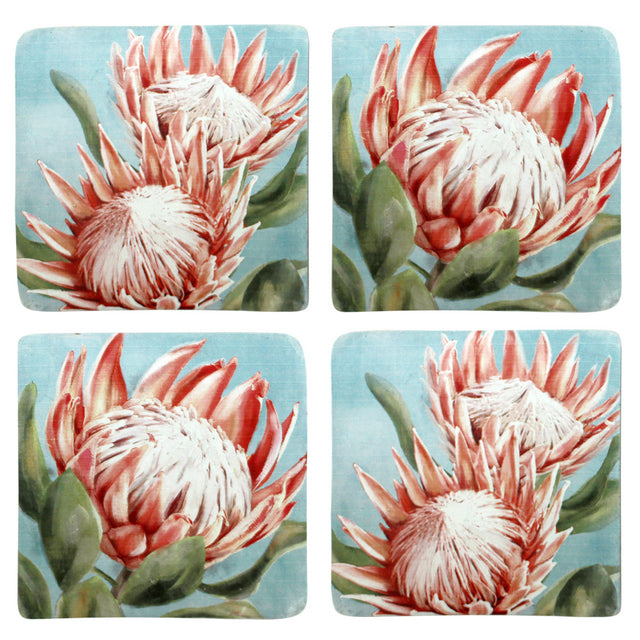 S/4 Here I Grow Again Resin Coasters 10x10cm 10x10 cm