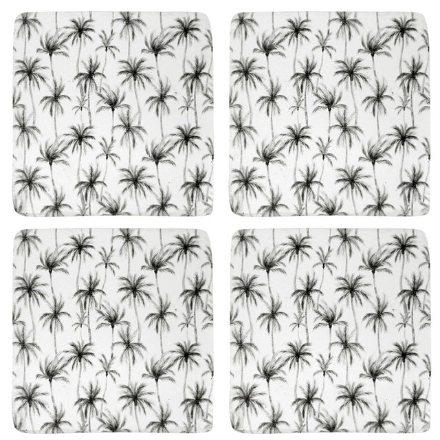 S/4 Tree-mendous Resin Coasters 10x10cm 10x10 cm