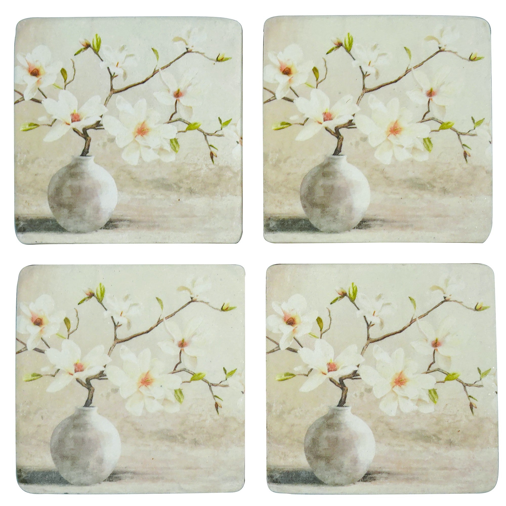 S/4 Bud Omens Resin Coasters 10x10cm 10x10 cm