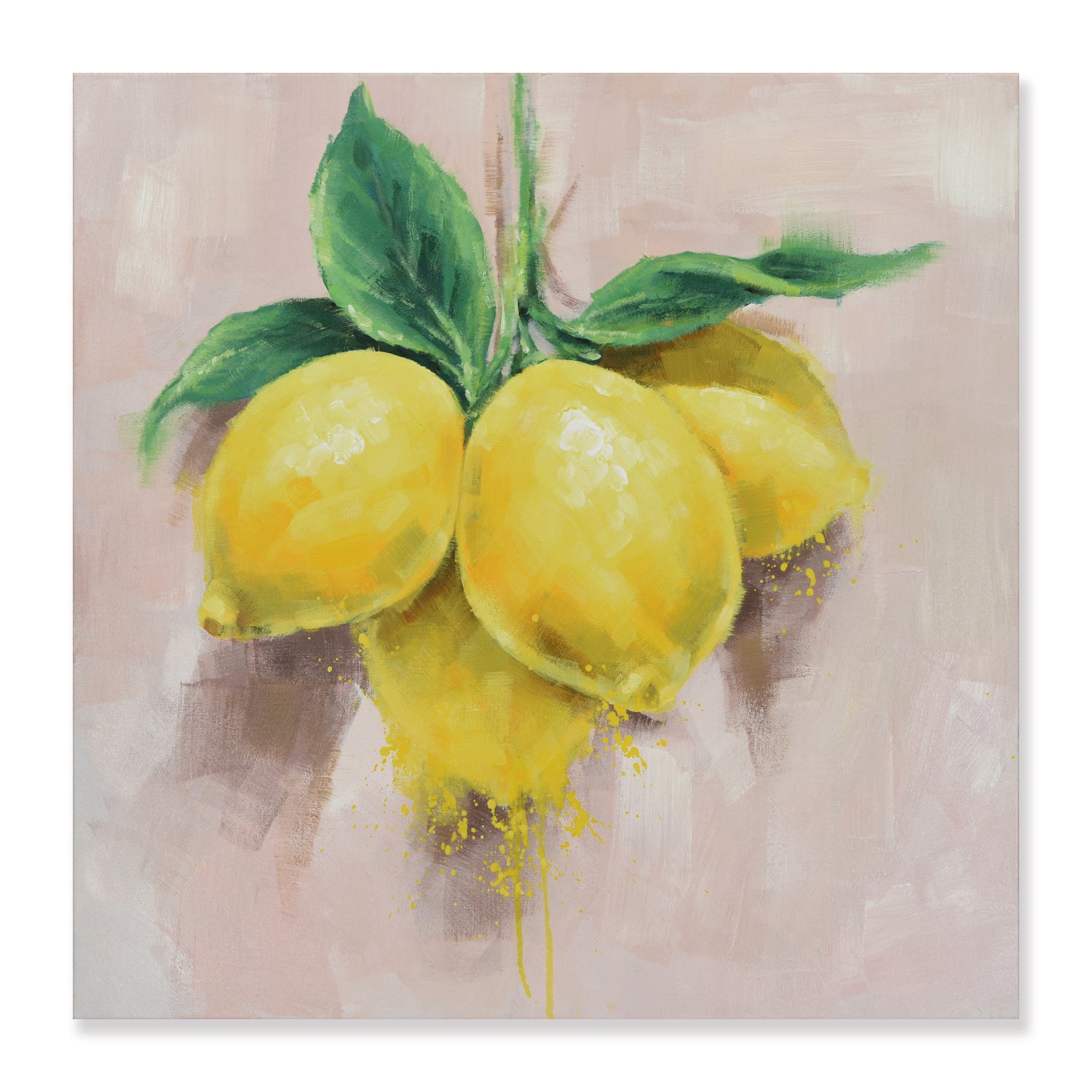 Mediterranean Lemon Oil Painting 60x60 60x60 cm