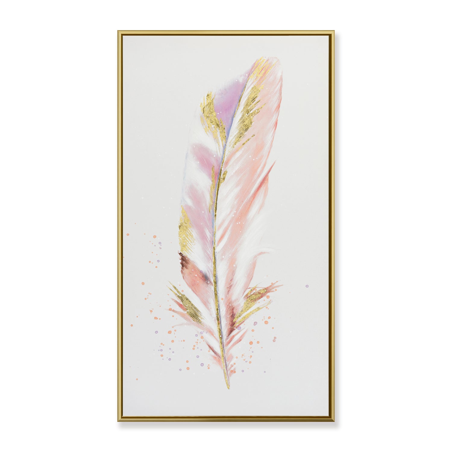Gilded Feather Framed Oil Painting 50x90 50x90 cm