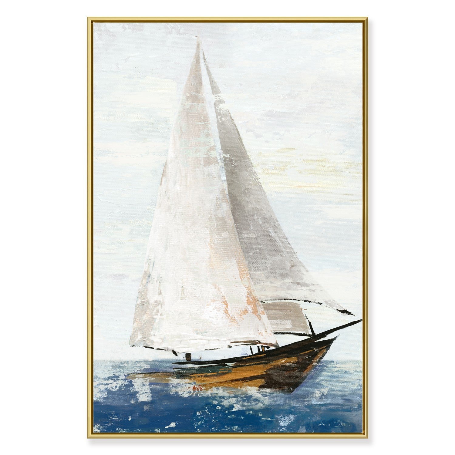 Traditional Yacht Framed Canvas Print 60x90 cm 60x90 cm
