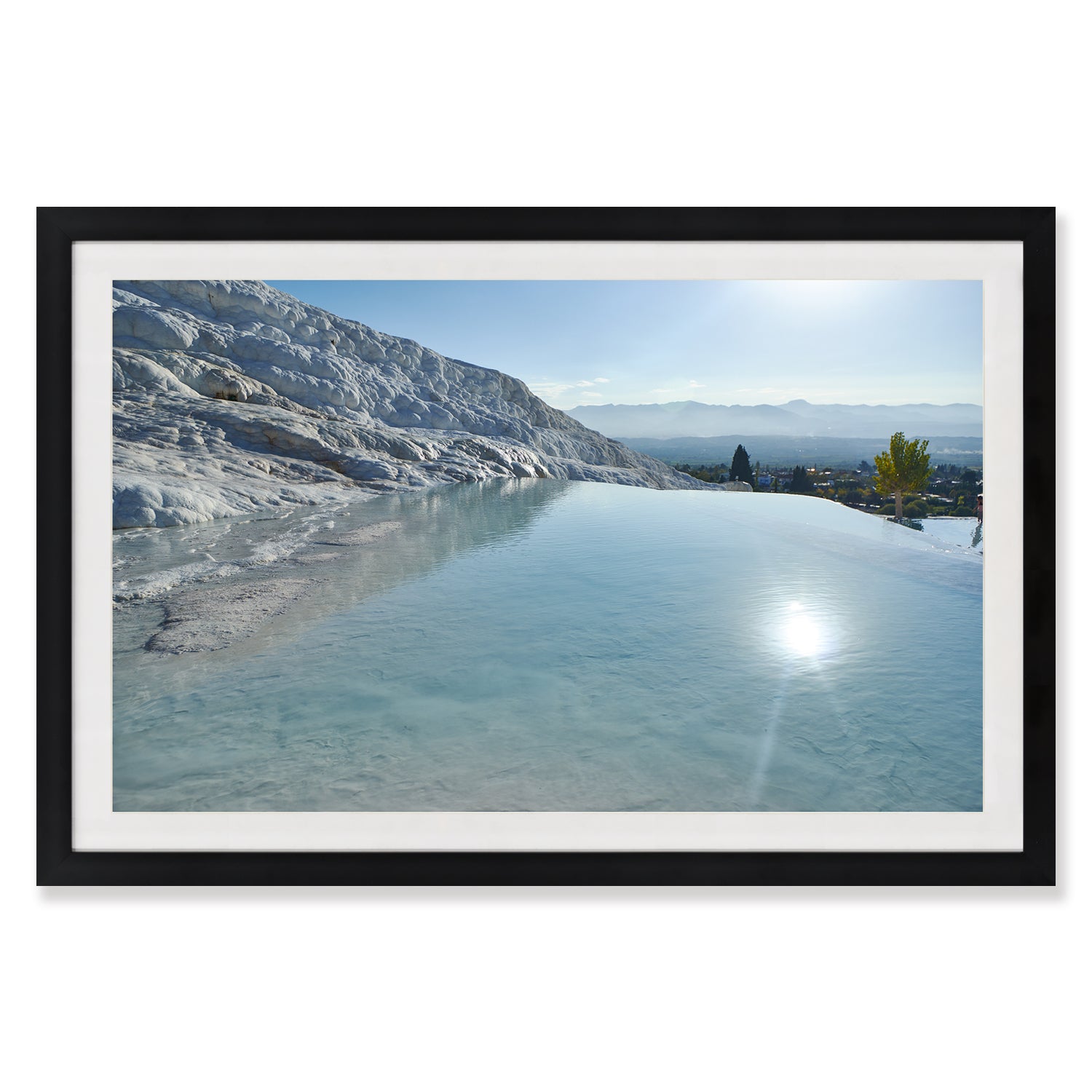 Crystal Waters Framed Canvas Print 90x60 cm 90x60 cm