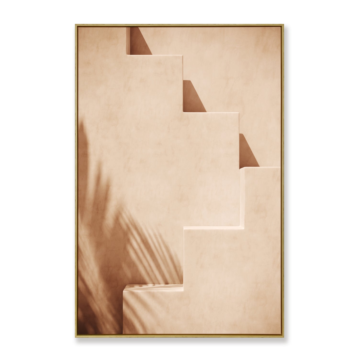 Tuscan Stairway Framed Canvas Print 120x80 cm 120x80 cm