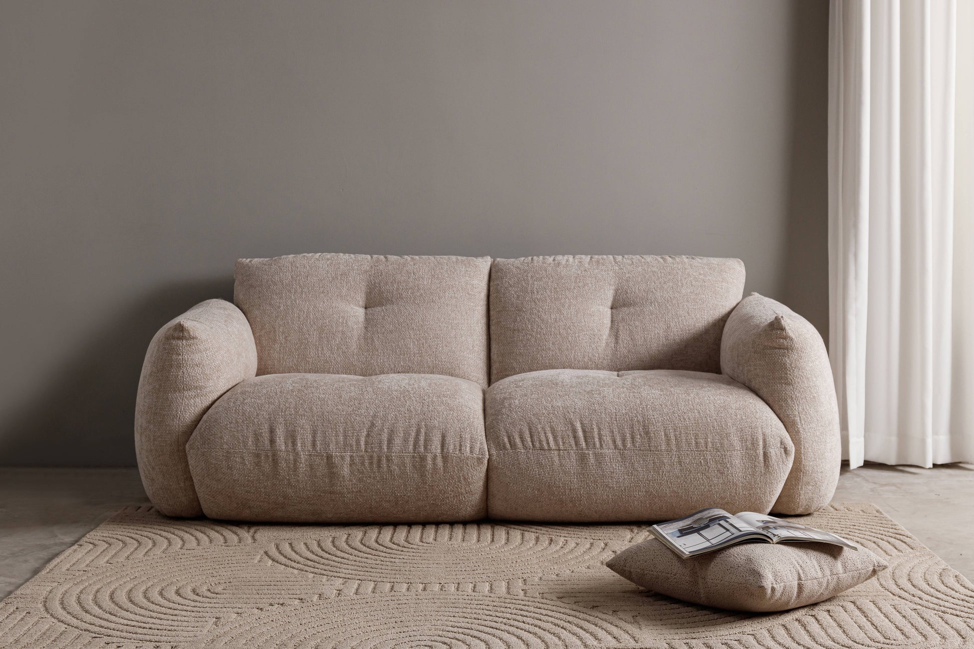 Boca Sofa, Natural 210x98x79 cm