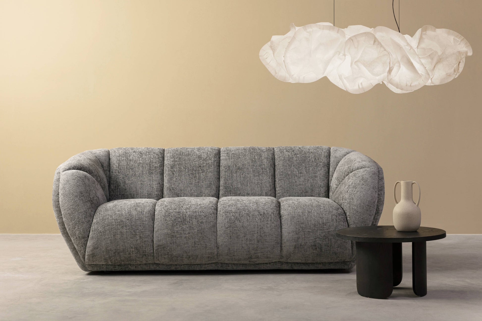 West Sofa, Platinum 215x98x79 cm