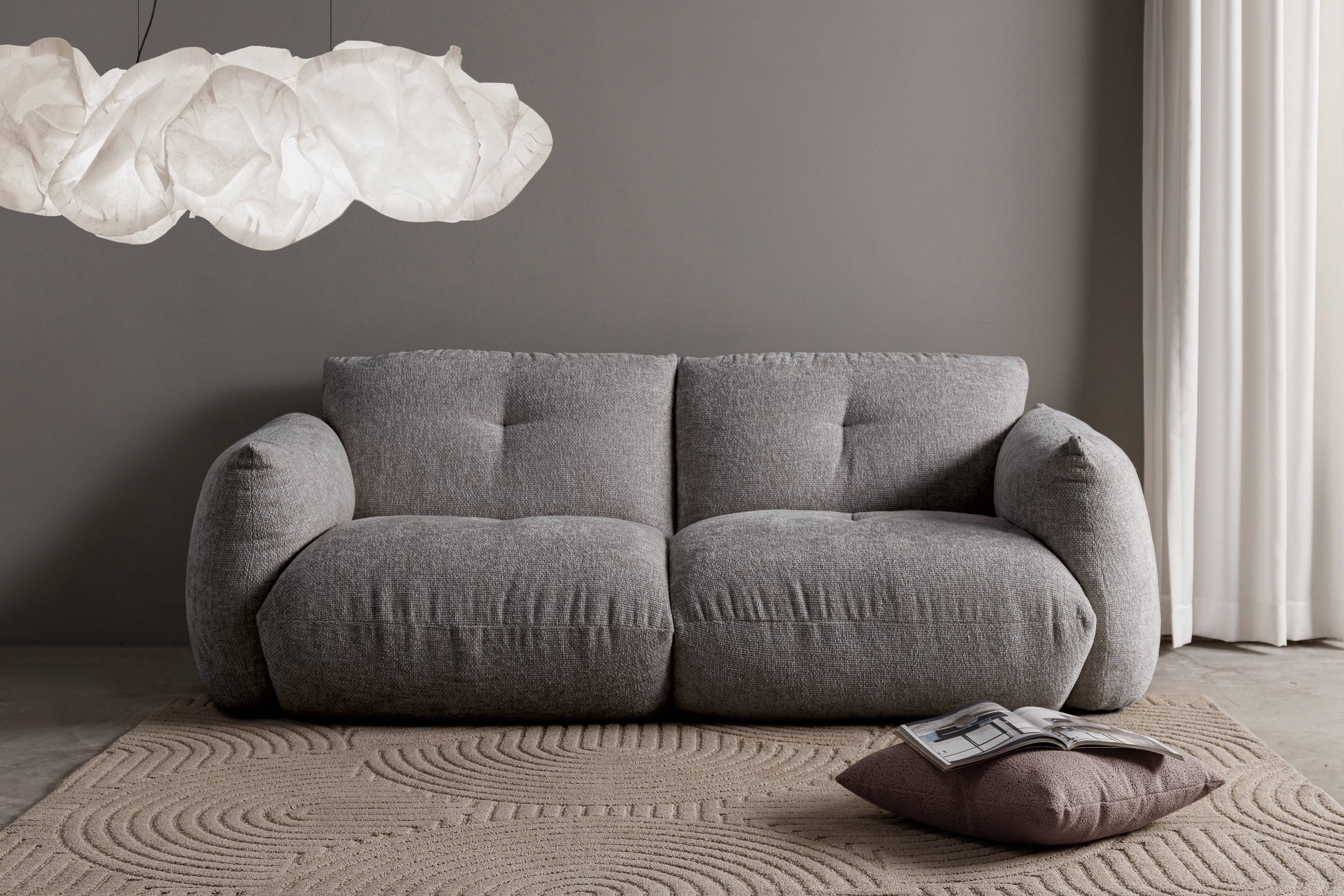 Boca Sofa, Platinum 210x98x79 cm